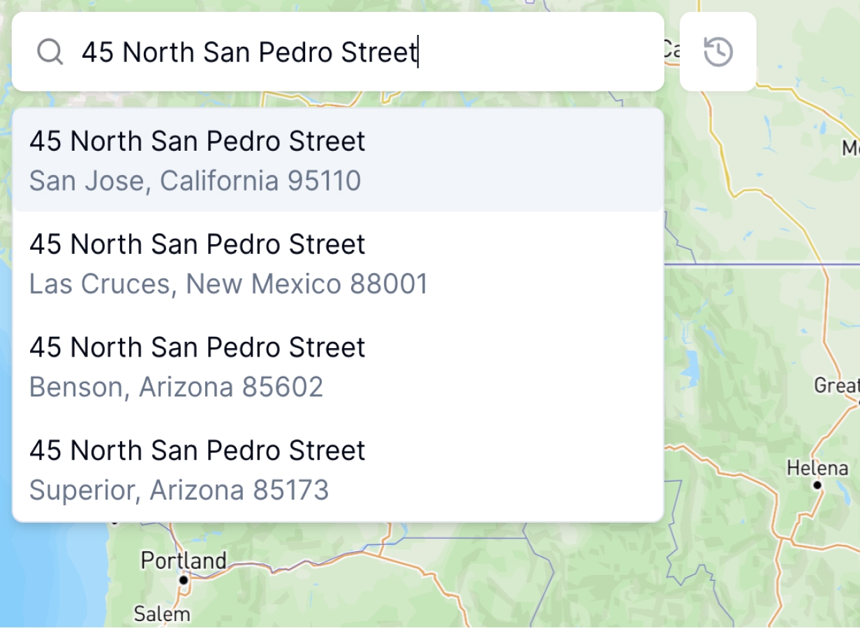 Indicate site location